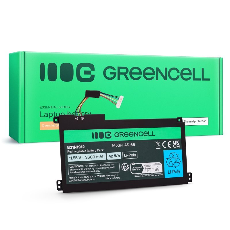 Greencell Battery For Asus C31n1912   B31n1912 3hwpp Asus Vivobook 14: E410ma, L410ma, E410ka, E510ma