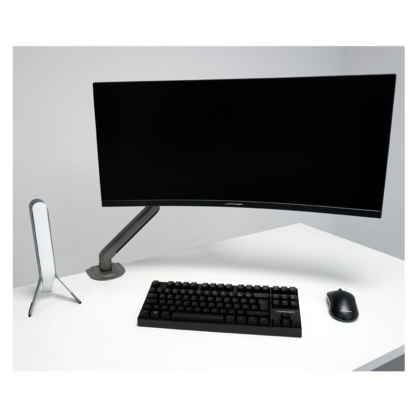 Lc-Power Lc-Eq-A32b Soporte Para Monitor 81,3 Cm (32") Negro Escritorio
