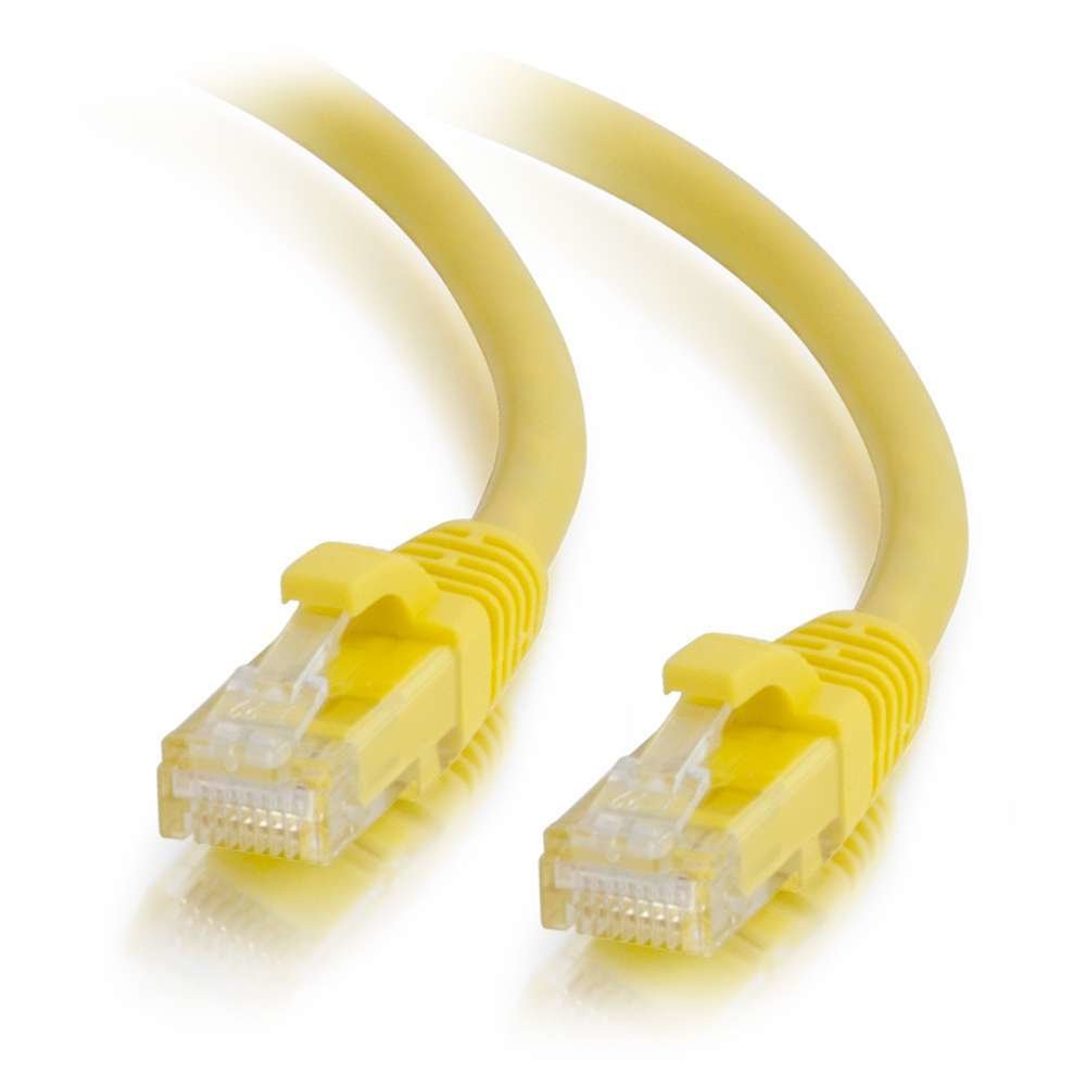 C2g Cat6 Booted Unshielded (Utp) Network Patch Cable Cable De Interconexión Rj-45 (M) A Rj-45 (M) 1 M Utp Cat 6 Moldeado Sin Enganches Trenzado Amarillo