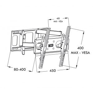 EAN 5902115404269 - ART RAMT AR-51 soporte para TV imagen 6