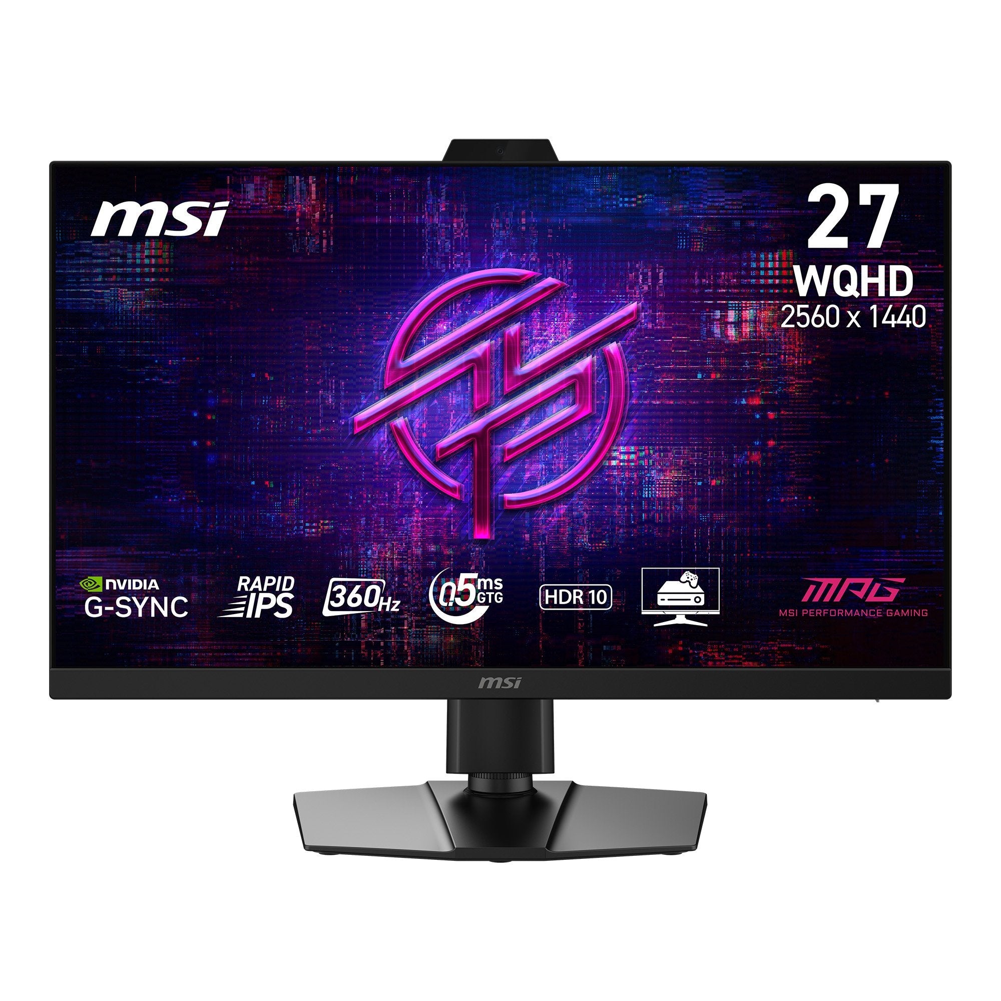 68,6cm 27" (2560x1440) Msi Mpg 272qrf X36 16:9 Wqhd Rapid Ips 1ms 360hz Hdmi Displayport Usb Vesa Pivot Black