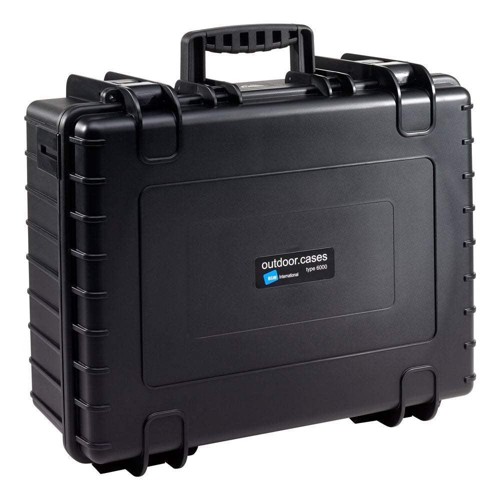 B & W Outdoor Case Type 6000 Negra Con Inserto De Espuma Precortado