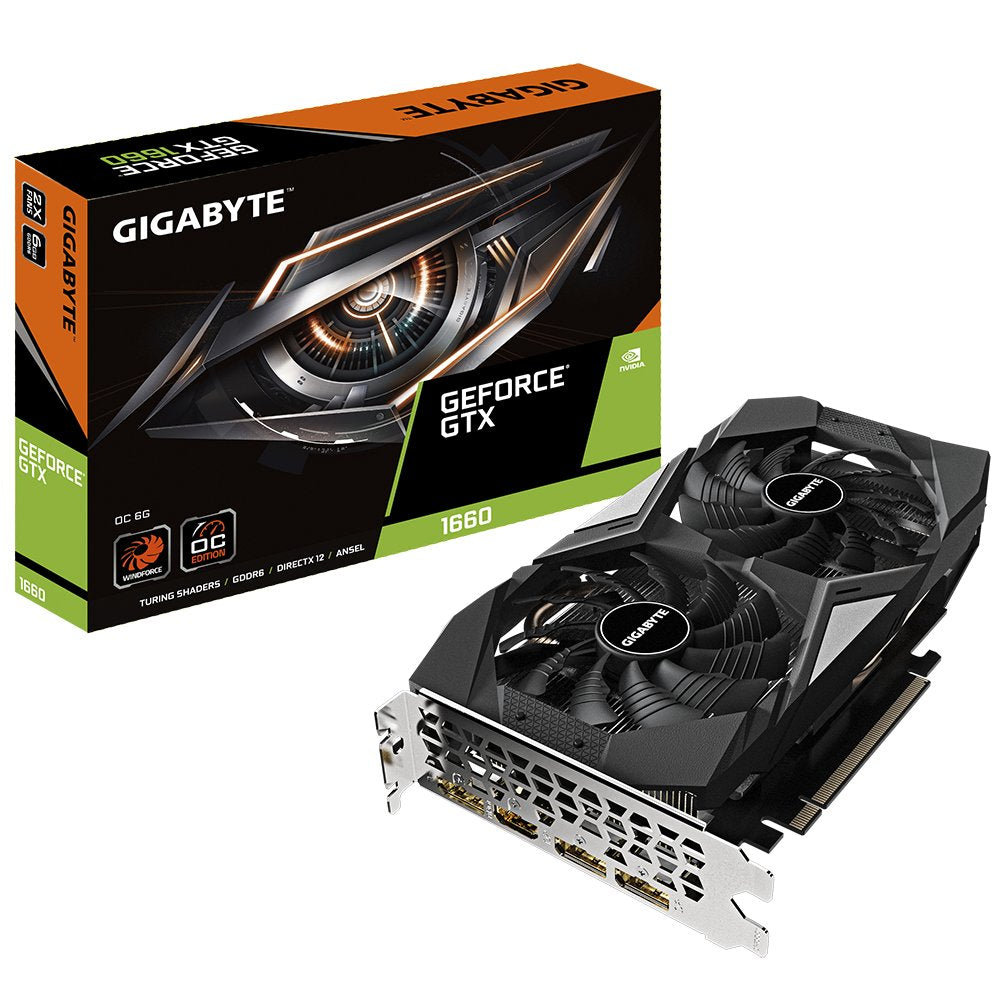 Tarjeta Gráfica Gigabyte Geforce Gtx 1660 6 Gb Gddr5 Gv-N1660oc-6gd