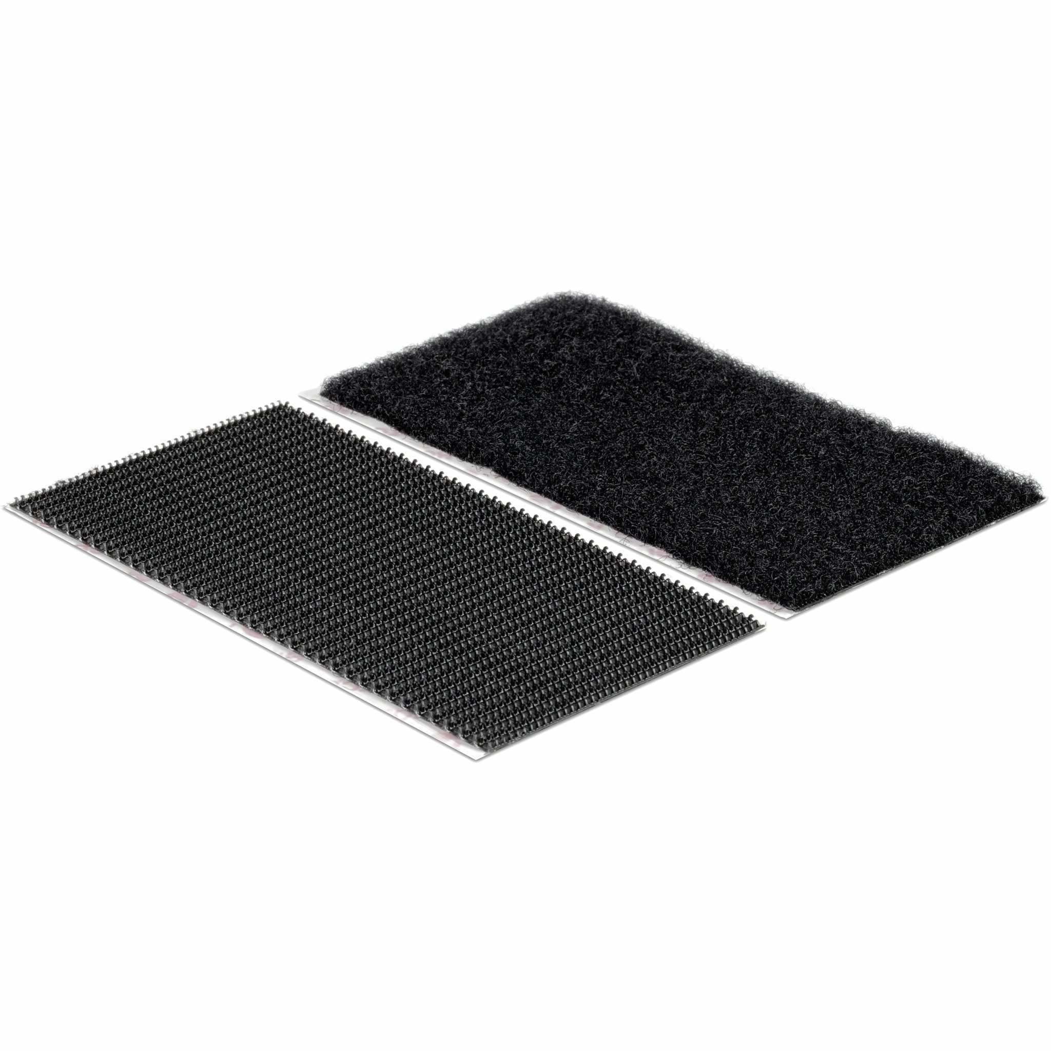 Velcro Klettstreifen Extra Stark Selbstklebend, Haken & Flausch 50mm X 100mm X 2 Sets Schwarz