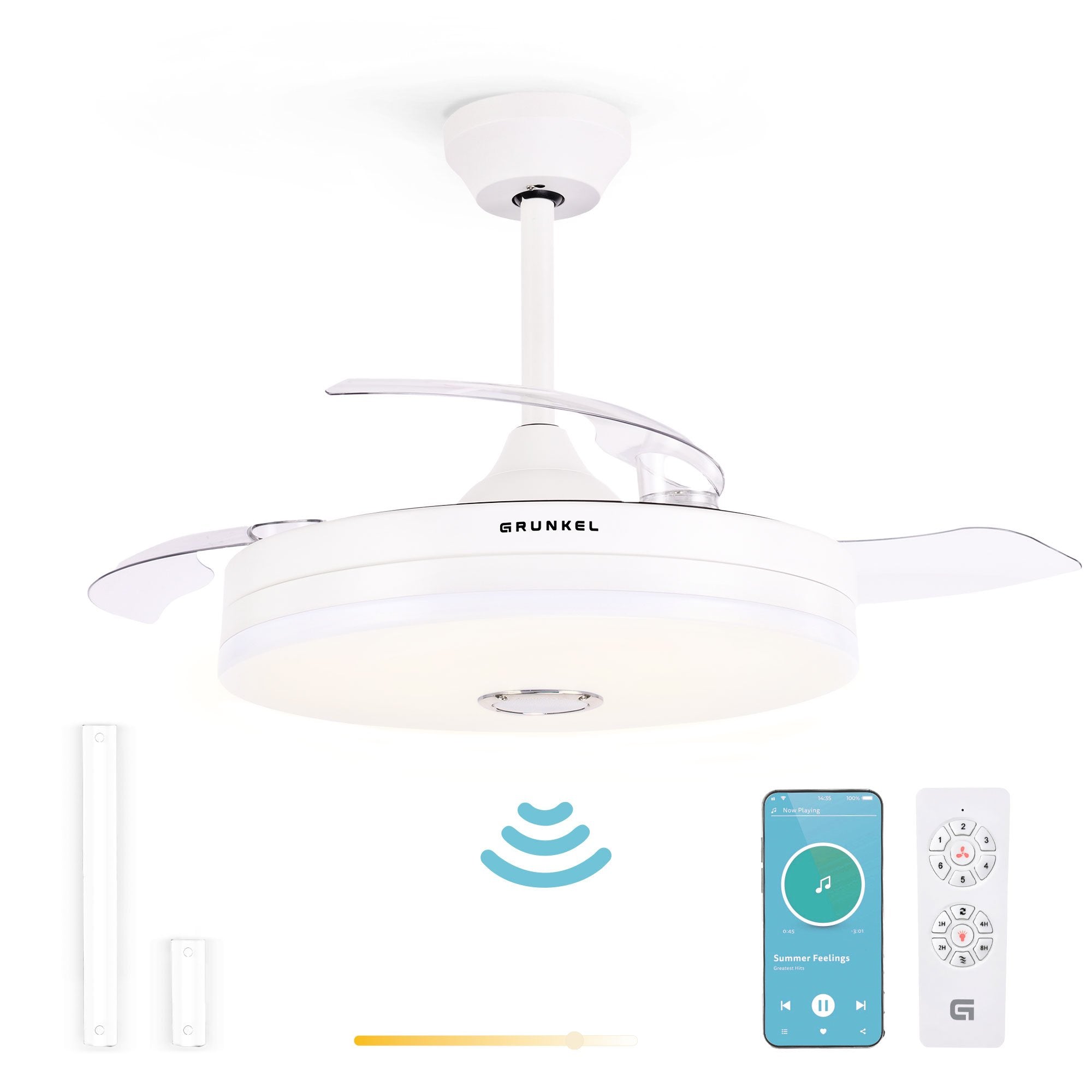 EAN 8426156018911 - Grunkel SKYWIND-42BT2 ventilador Blanco, Madera imagen 2