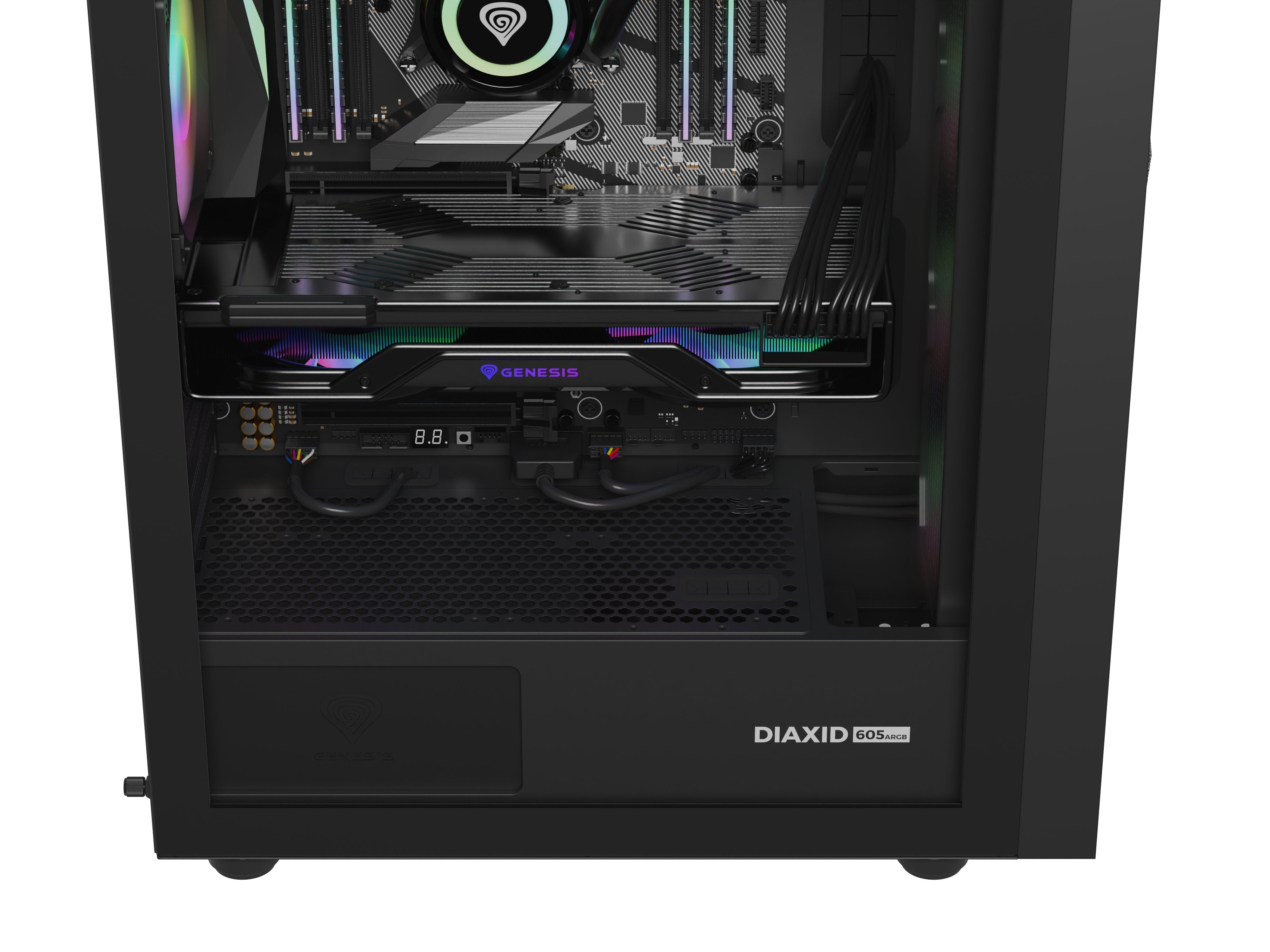EAN 5901969444537 - GENESIS Diaxid 605 ARGB Midi Tower Negro imagen 23