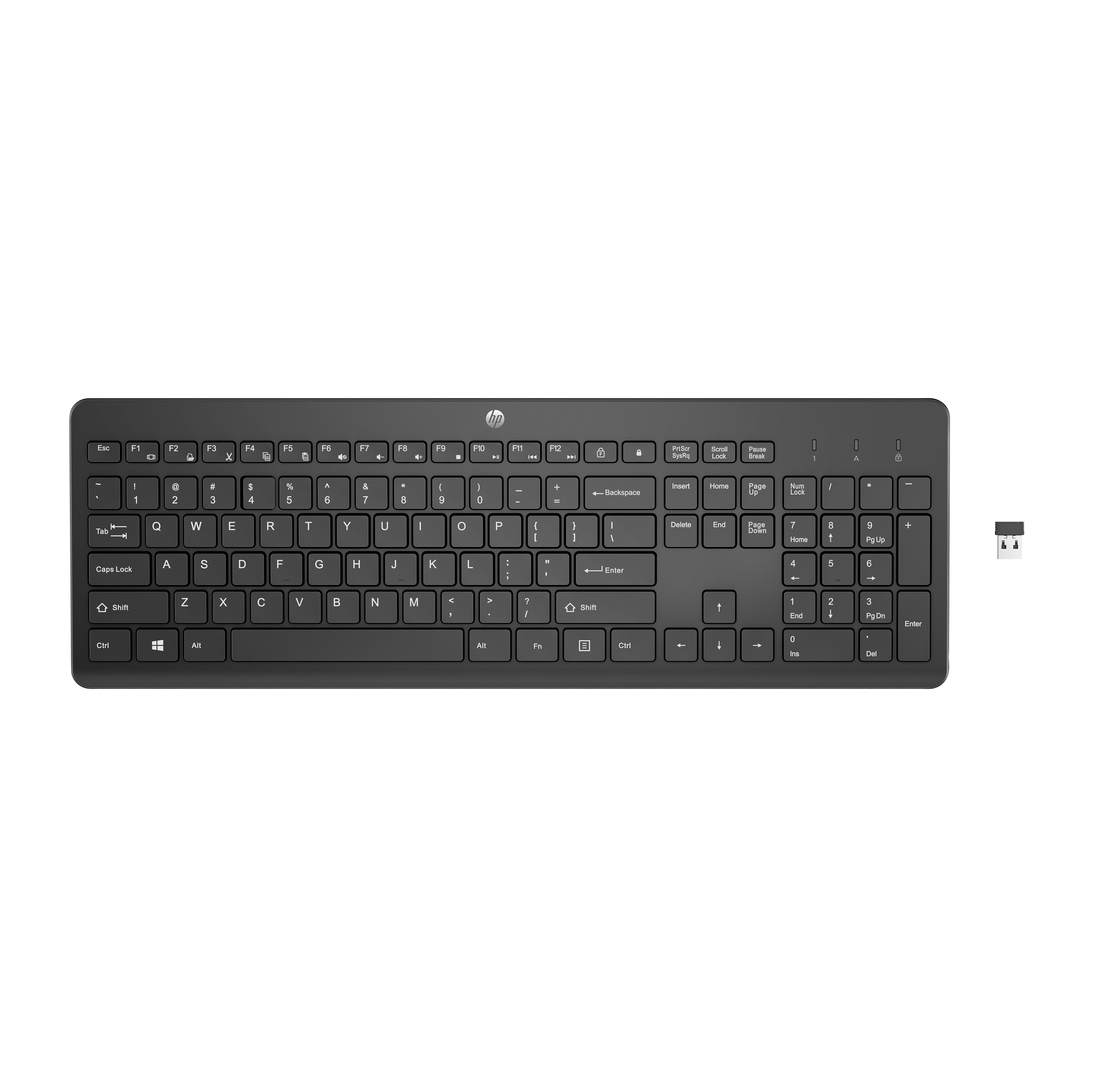 EAN 0195908430056 - HP 230 BLK WL KBD teclado Universal RF inalámbrico Negro imagen 1