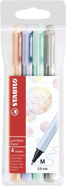 EAN 4006381519694 - STABILO PointMax Pastel rotulador Medio Multicolor 4 pieza(s) imagen 1