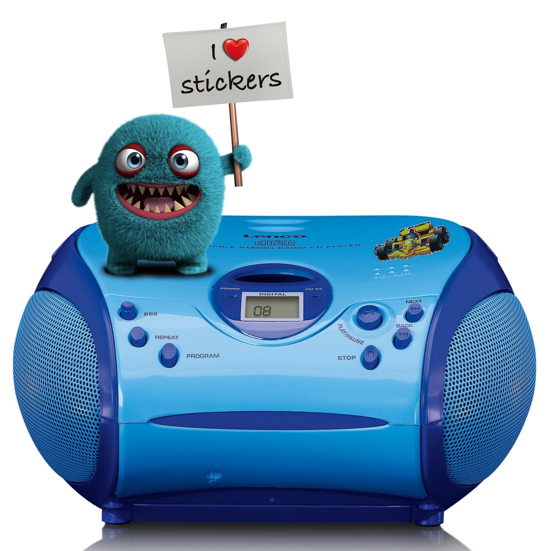 Radio Lenco Scd-24niños Azul