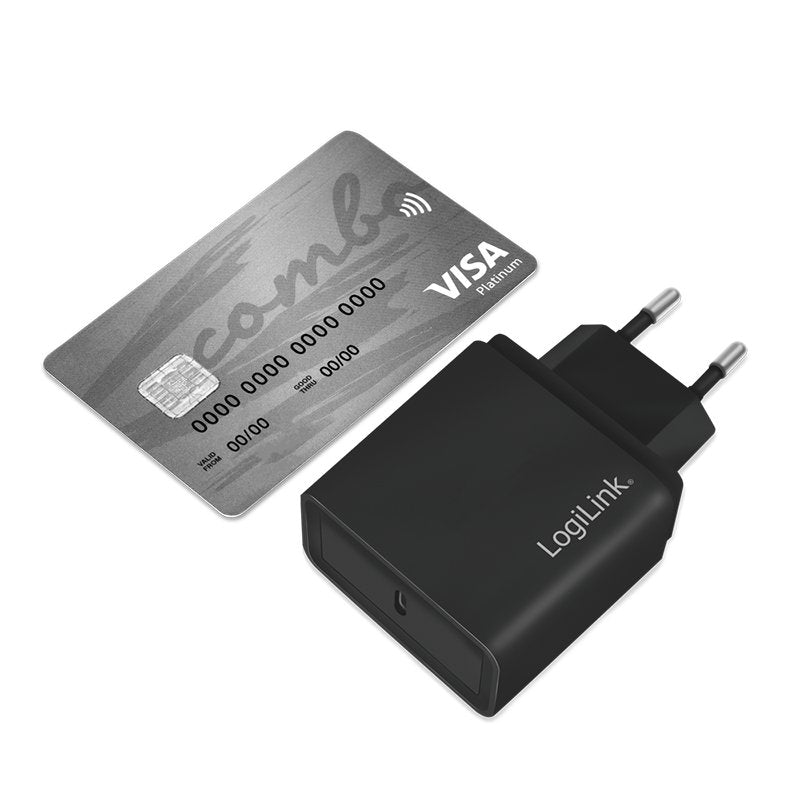 Logilink Cargador Usb-C Pared Negro 5v/3a Pa0258