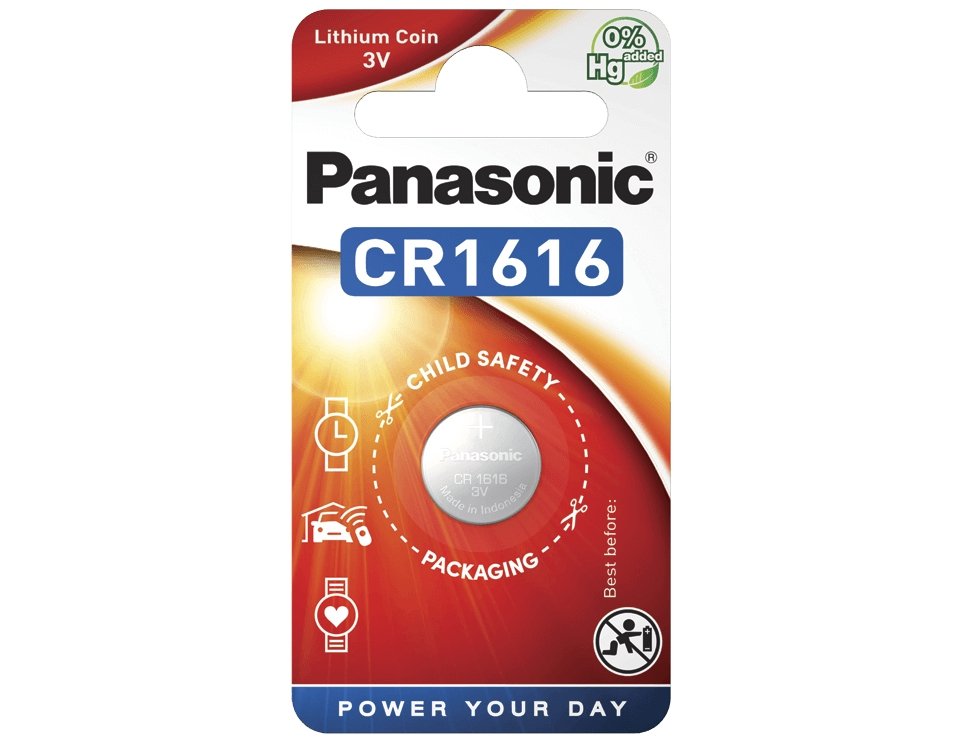 Panasonic Pila De Boton Litio Cr1616, 3v Blister*1