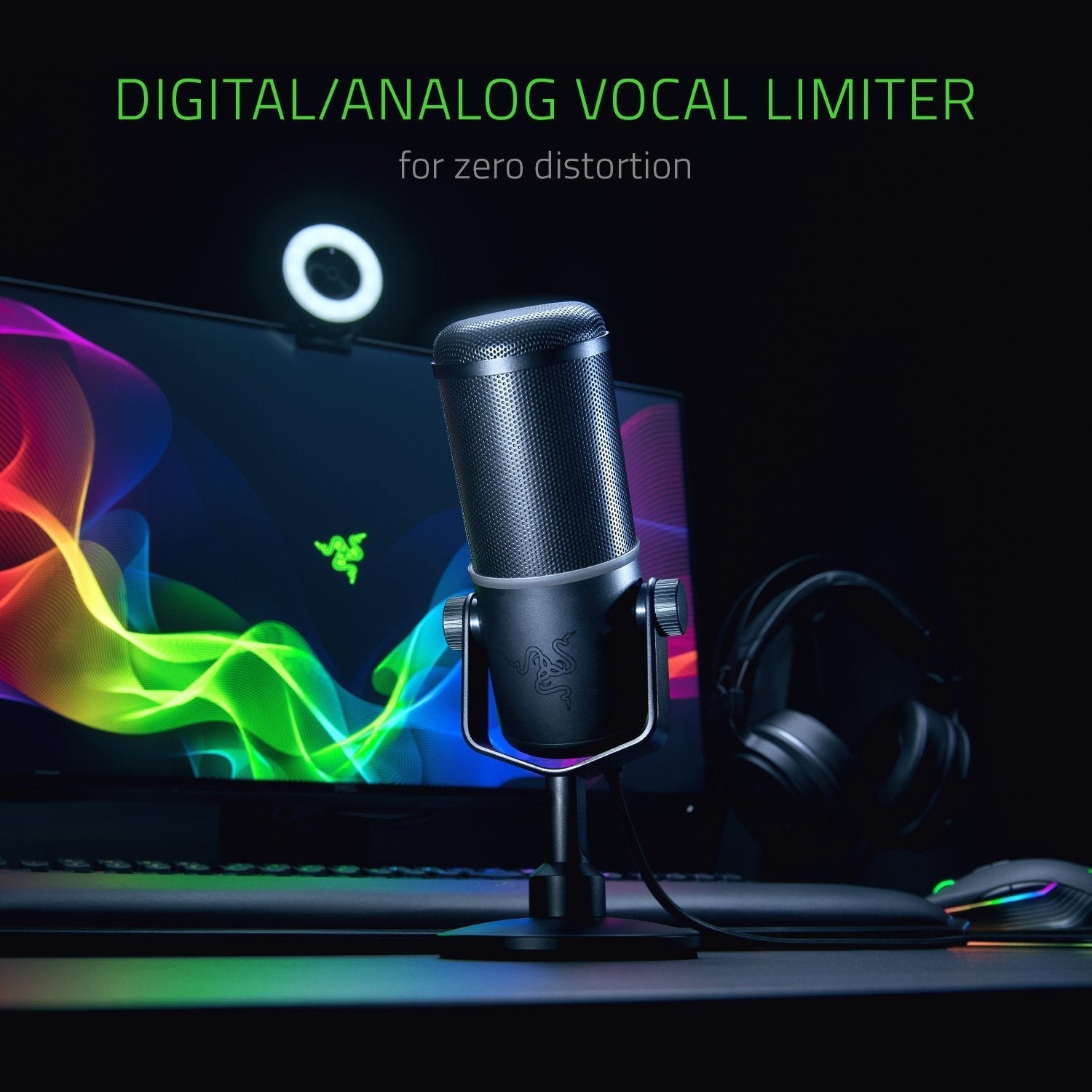 Razer Seiren Elite Alámbrico Negro Razer Seiren Elite, 120 Db, 20 - 20000 Hz, Cardioide, 85 Mw, 16 Bit, 16 ?