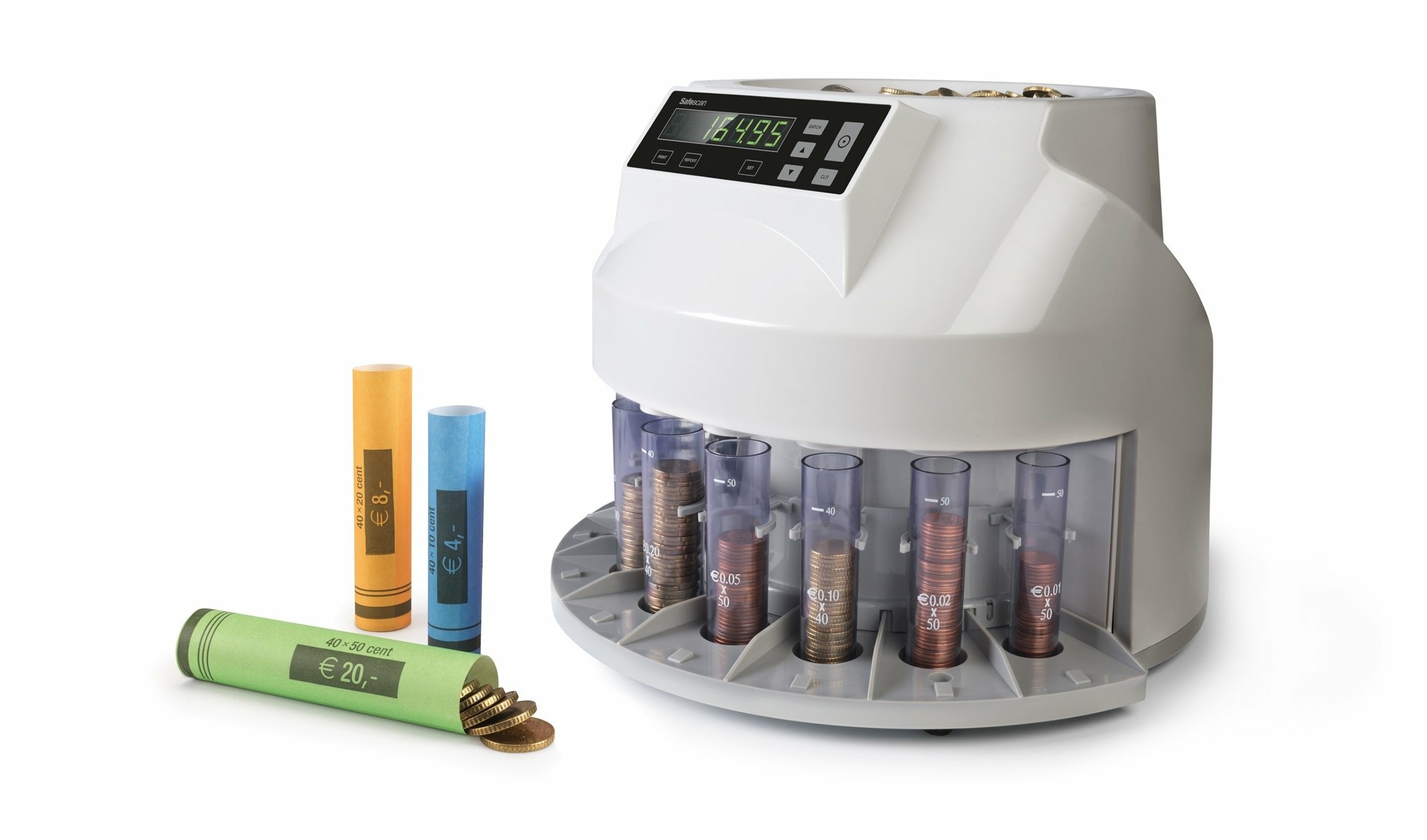 Safescan Cr-102 Eur Pack De 102 Rollos De Papel Para Monedas De Euro - Para Monedas De 0.01?. 0.02?. 0.05?. 0.10?.