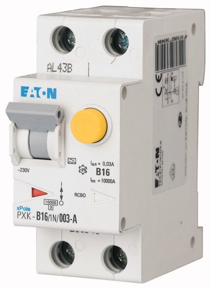Eaton Pxk-C16 1n 003-A Fi Ls 16a 236964 30ma Ls-Kennline-C 1p+N Fi-Char:A 236964