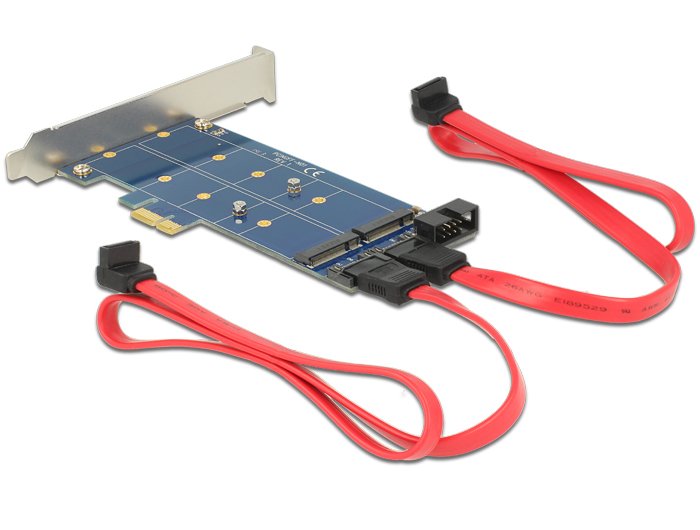 Pci Express X1 Karte > 2 X Intern M.2 Ngff