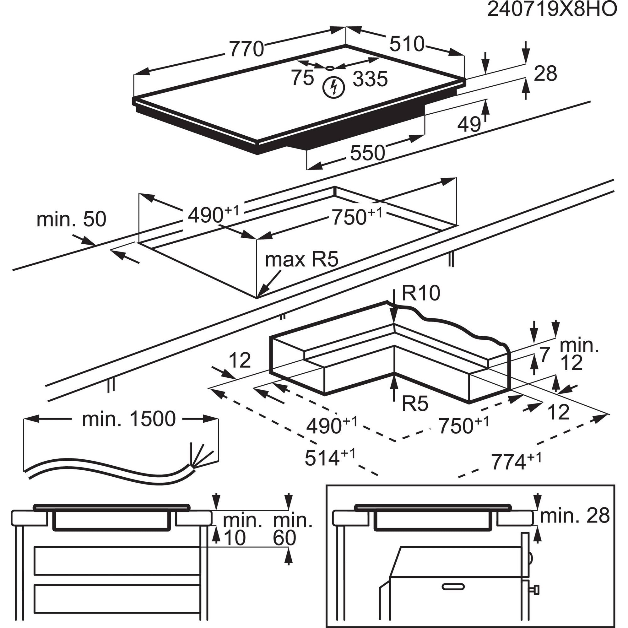 EAN 7333394049427 - Electrolux EIS82453IZ Negro Integrado 80 cm Con placa de inducción 4 zona(s) imagen 20