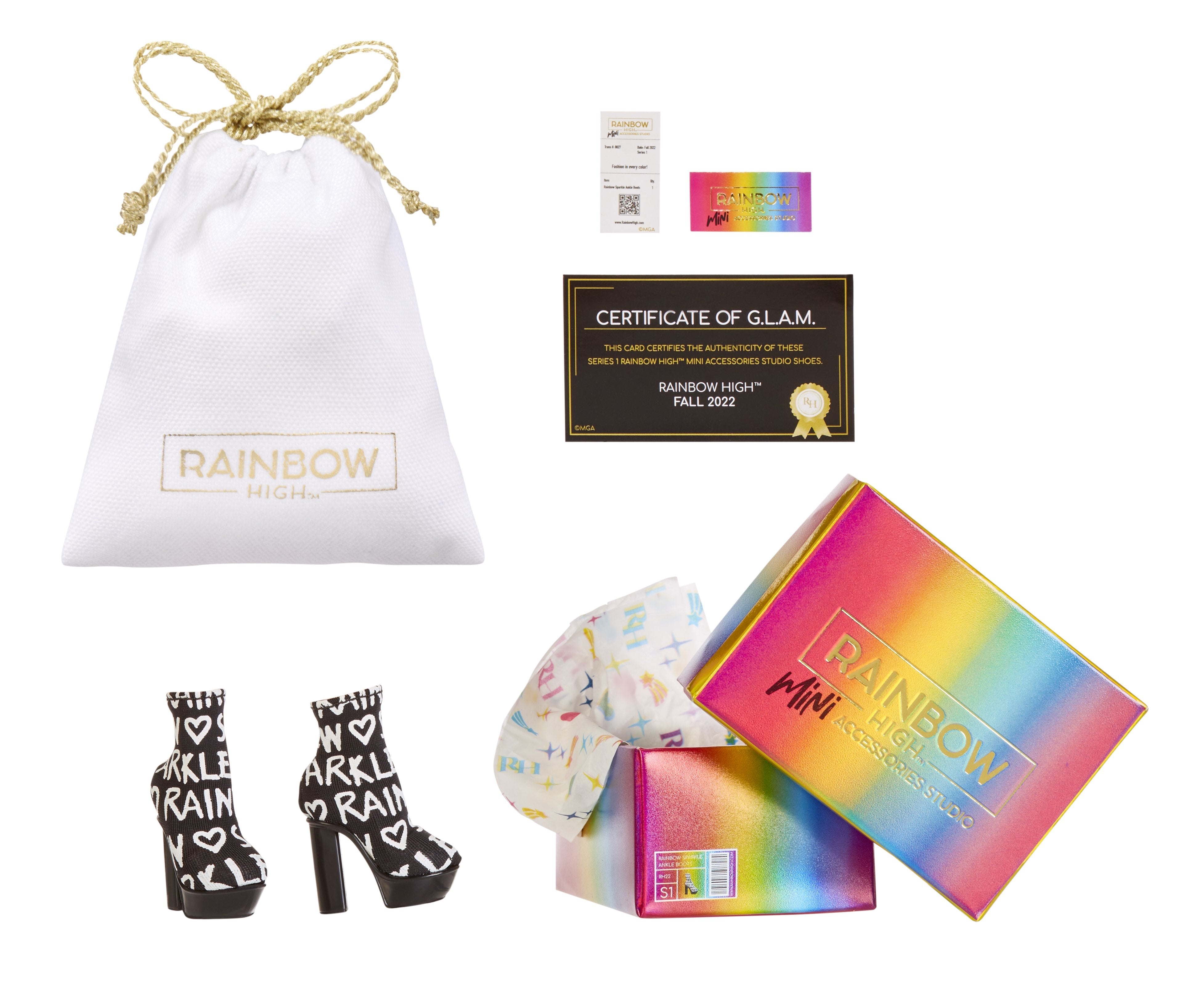 EAN 0035051586074 - Rainbow High Accessories Studio Series 1, S Assortment in PDQ Zapatos de muñeca imagen 14