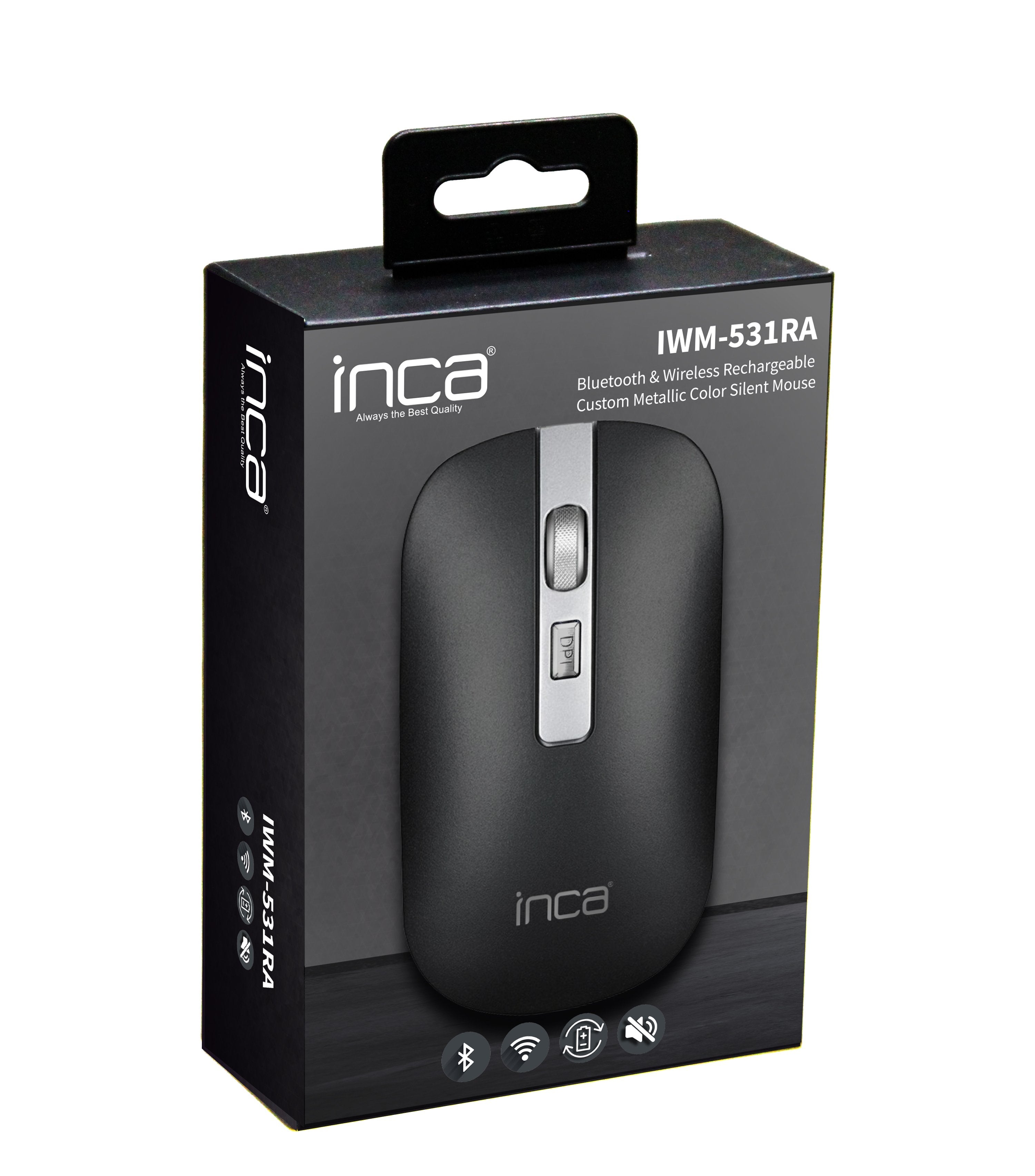 Raton  Inca Iwm-531ra Wrls & Bt,4d-Tame,Akku,Spec.Metallic