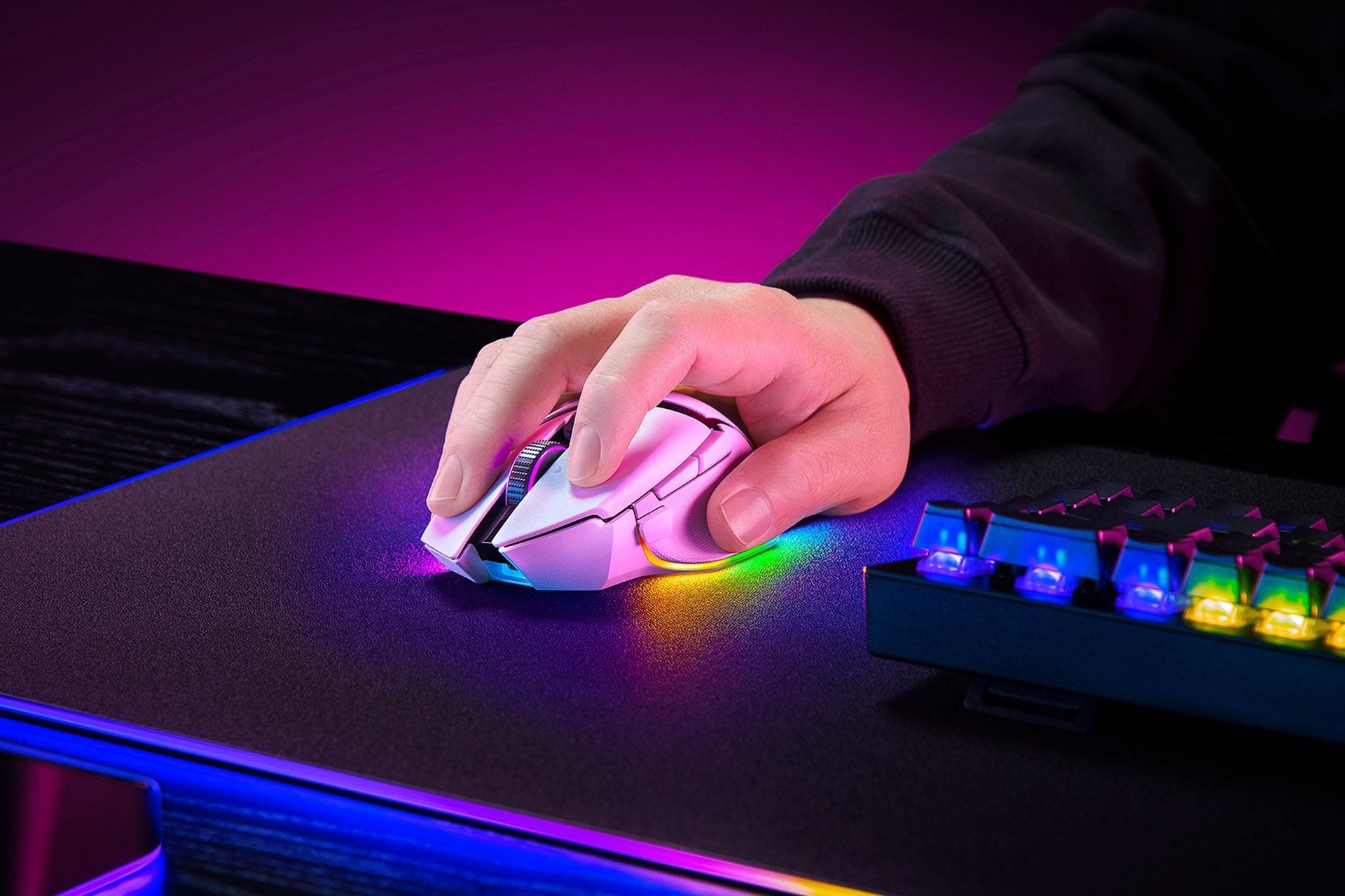 EAN 8886419334644 - Razer Basilisk V3 Pro 35K ratón Juego mano derecha RF Wireless + Bluetooth + USB Type-A Óptico 35000 DPI imagen 5