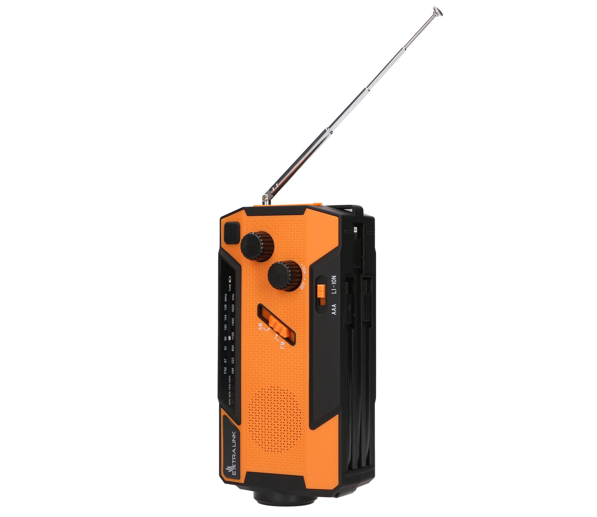 Extralink Radio Awaryjne Solarne Z Korbka Dynamo Powerbank 4000mah Z Latarka Sos Sr-4000