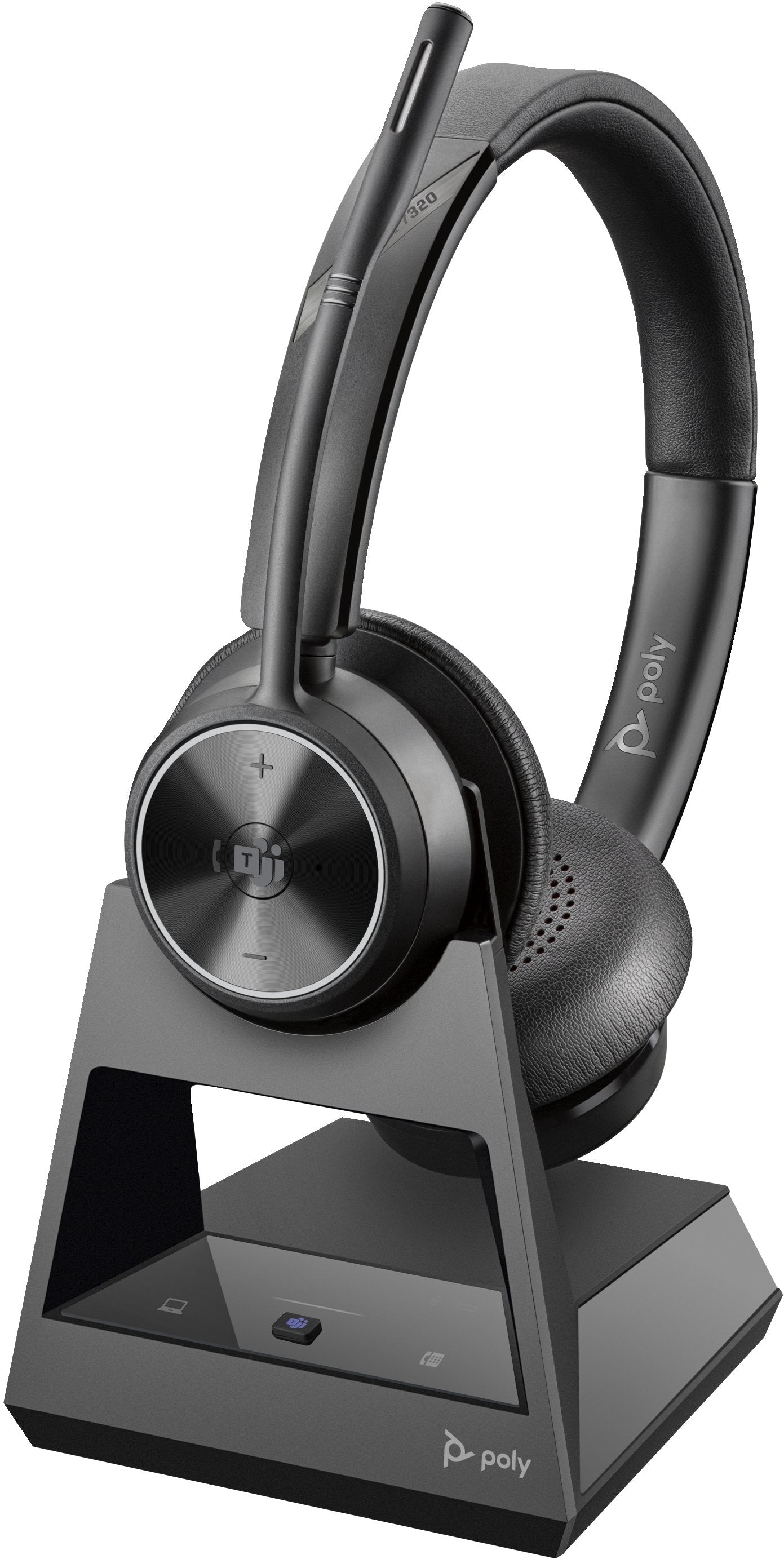 EAN 0197498537580 - Poly Savi 7320 Stereo DECT 1880-1900 MHz Top Auriculares Alámbrico Diadema Llamadas/Música Negro imagen 1