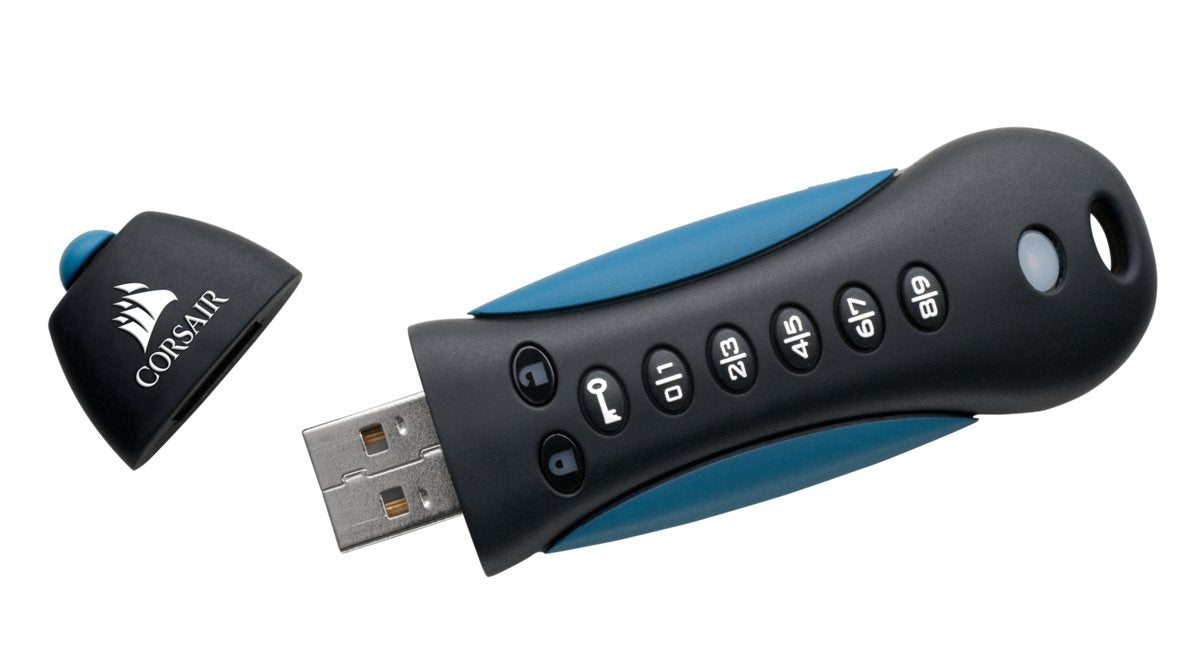 EAN 0840006621980 - Corsair Padlock 3 unidad flash USB 128 GB USB tipo A 3.2 Gen 1 (3.1 Gen 1) Negro, Azul imagen 3