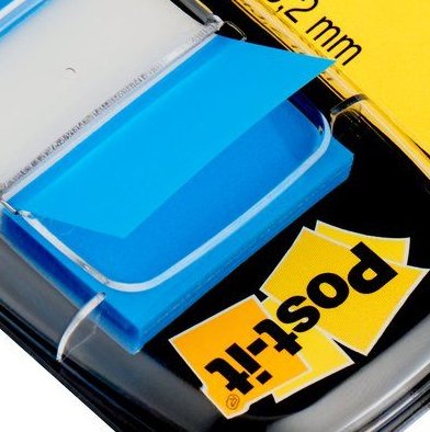 Marcador Index Mediano Post-It  3m Dispensador 50 Unidades Azul