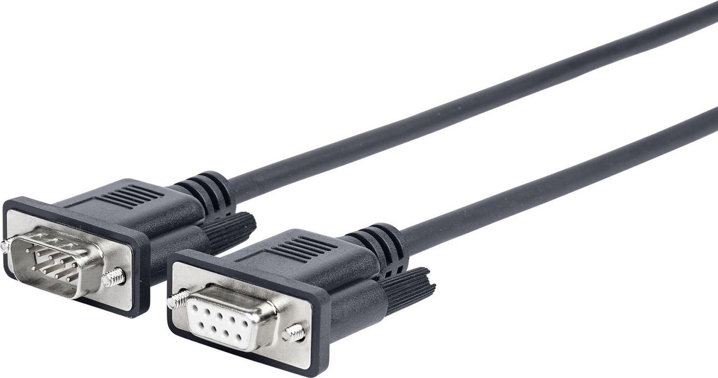 Vivolink 1.0m D-Sub 9 Pin - D-Sub 9 Pin Cable De Serie Negro 1 M