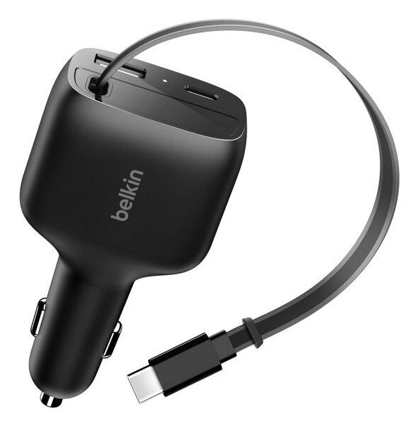 Belkin Boostcharge Kfz-Ladegerät 75w Ausz. Usb-C Kabel Ccc001hqbk