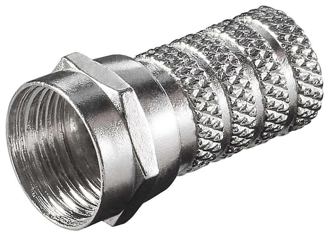 Twist-On F-Plug Connector 4.0 Mm - Zinc-Nickel