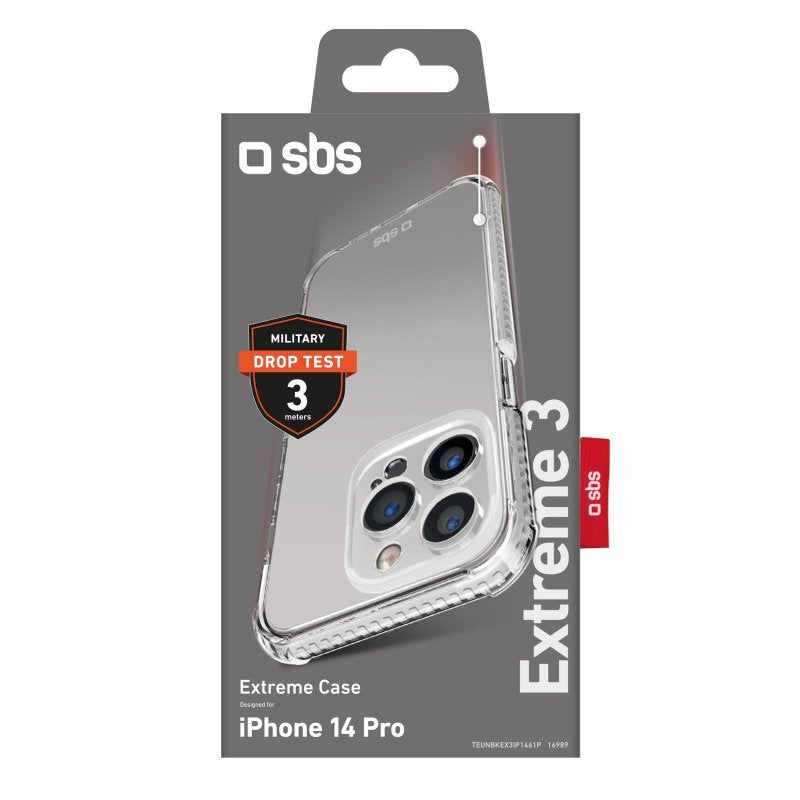 Funda Para Iphone 14 Pro  Sbs Extreme X3  (6.1") Transparente