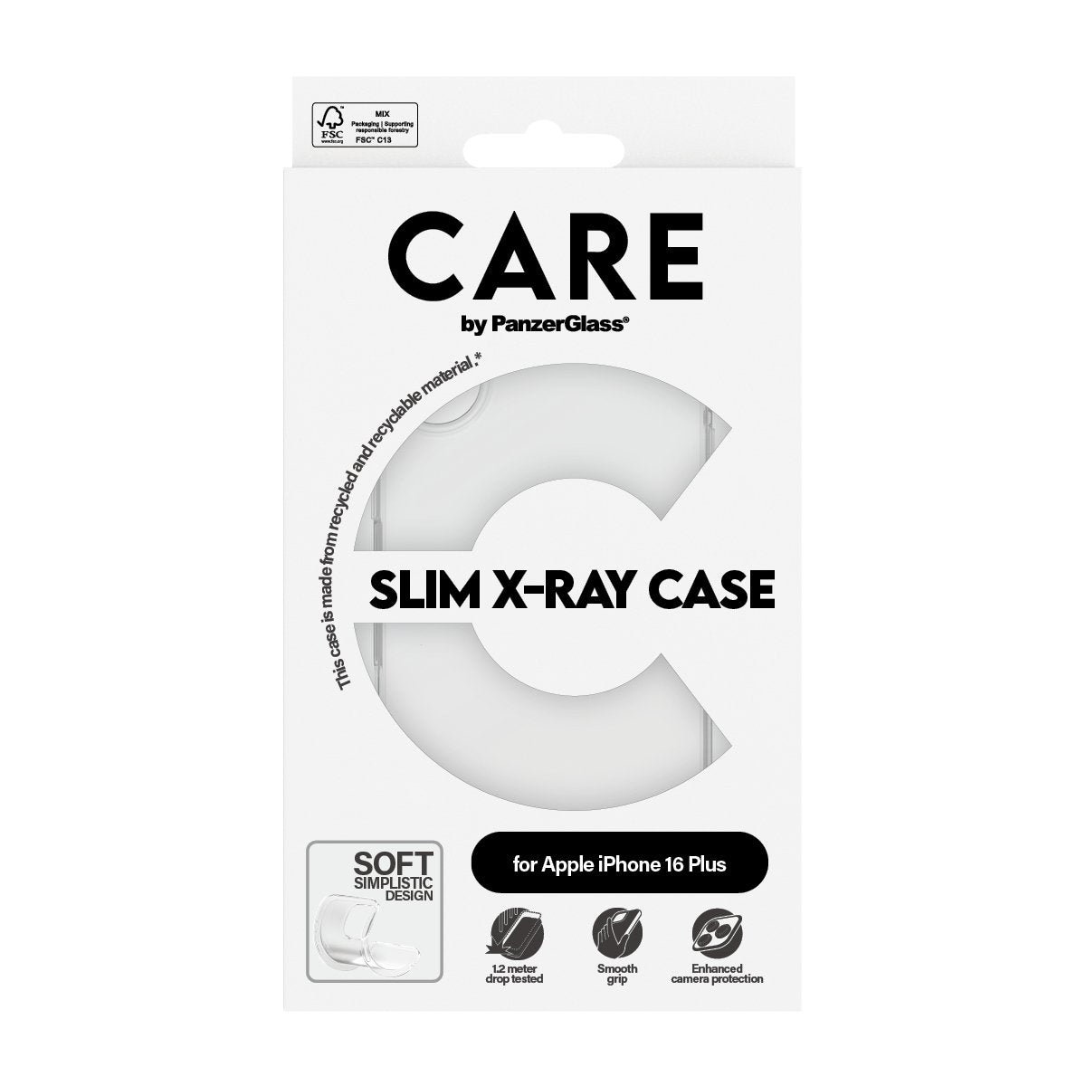 EAN 5715685005824 - PanzerGlass CARE™ by ® X-Ray Case iPhone 16 Plus funda para teléfono móvil Transparente imagen 3