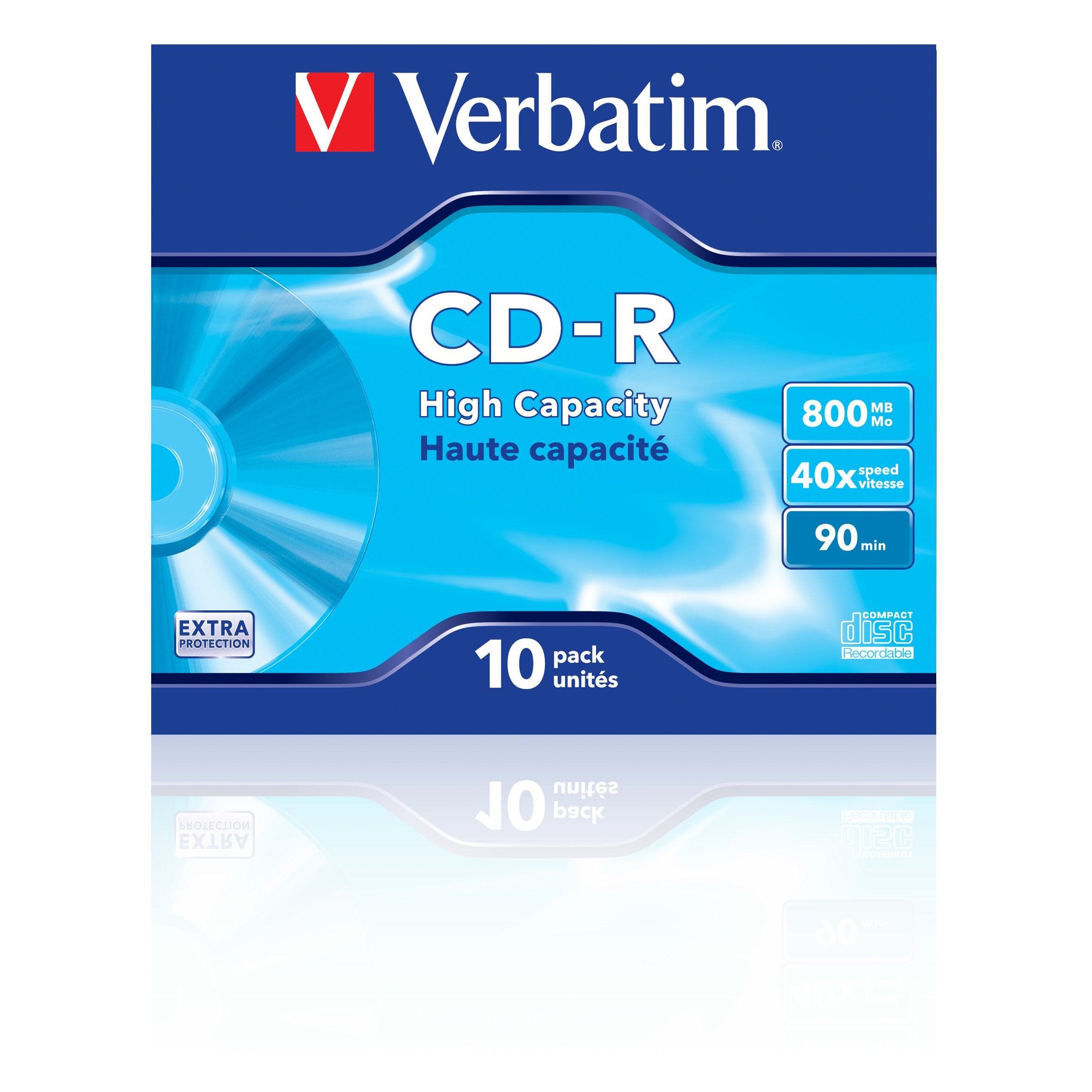 EAN 0023942434283 - Verbatim CD-R High Capacity 800 MB 40x 10 pieza(s) imagen 1