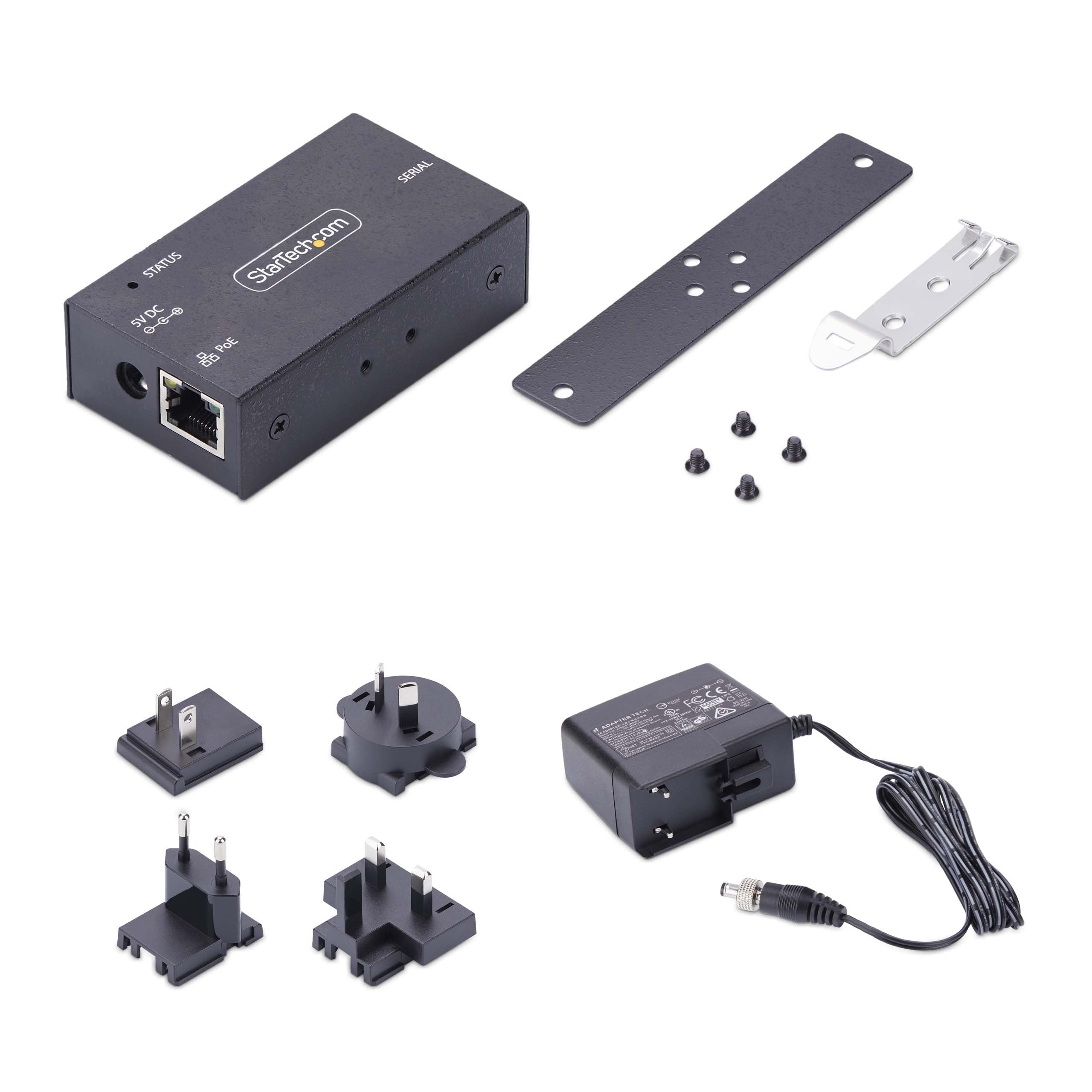 EAN 65030906005 - StarTech.com I13P-SERIAL-ETHERNET convertidor, repetidor y aislador en serie RS-232 RJ-45 Negro imagen 9