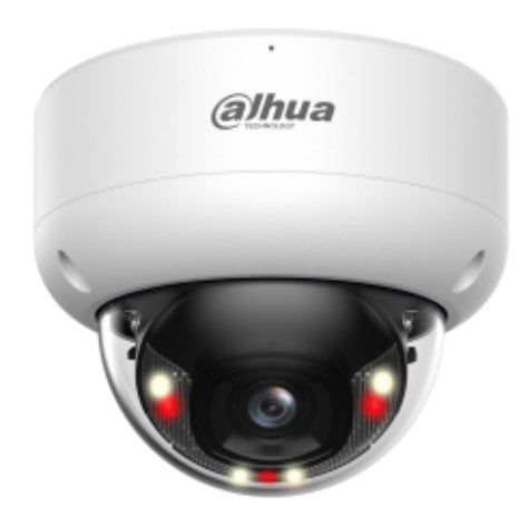 Dahua Ipc-Hdbw3449e-S-Il-0280b Domo Ip H265 4m Wdr Iluminación Dual Led40m/Ir40m 2.8mm Ik10 Ip67 Poe Sd Mic Ai