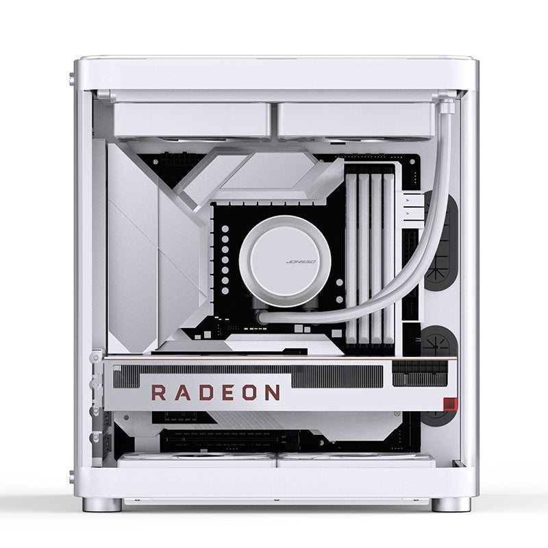 Jonsbo Tk-1 2.0 Micro-Atx Carcasa, Tempered Glass - Blanco
