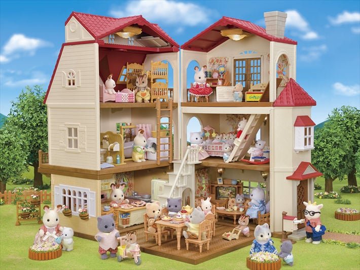 Sylvanian Families Set Country House With Rojo Roof