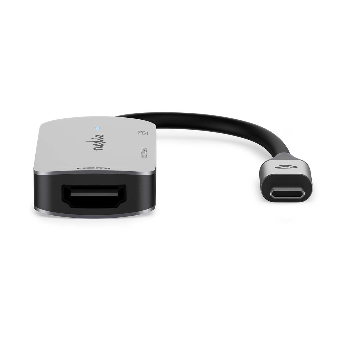 Nedis Ccgb64230gy01 Hub De Interfaz Usb 3.2 Gen 1 [3.1 Gen 1] Type-C 5000 Mbit/S Gris