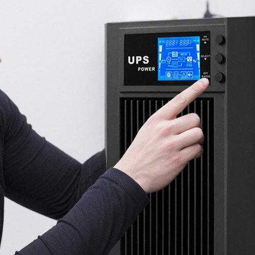 Qoltec 53043 Uninterruptible Power Supply On-Line 3kva 2.4kw Lcd Usb