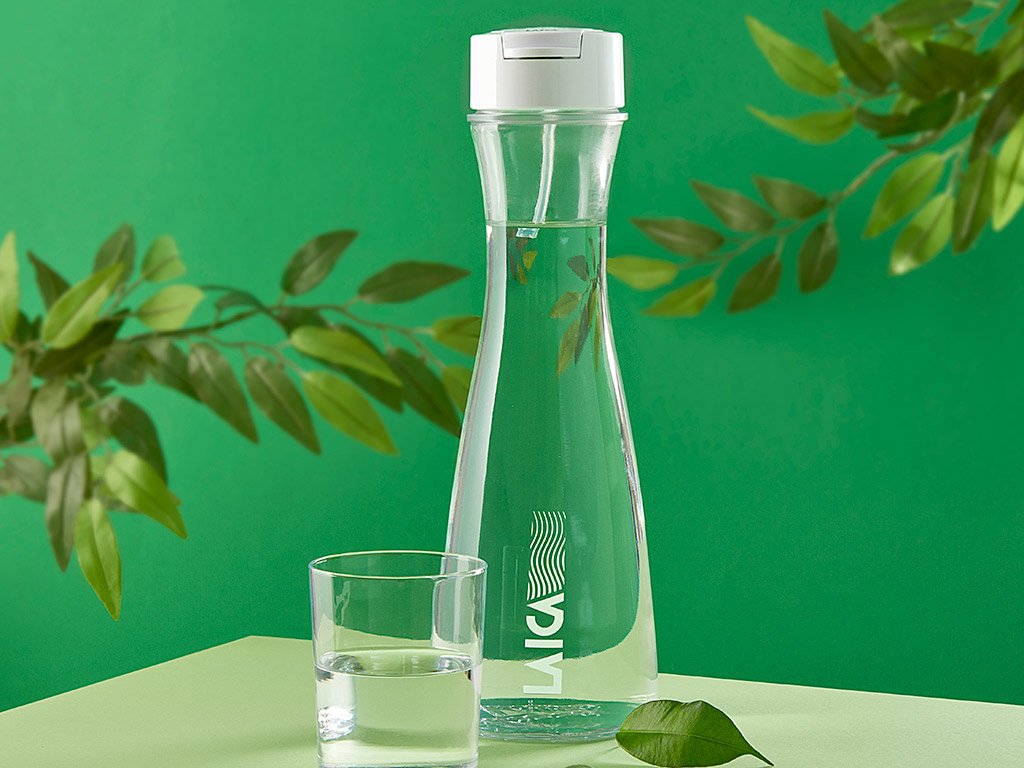 Botella Filtración Instantánea De Vidrio De 1 L Con 1 Filtro