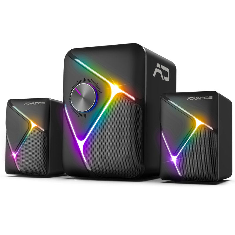 Altavozs 2.1 Inalámbrico Advance Soundphonic Rgb (Negro)