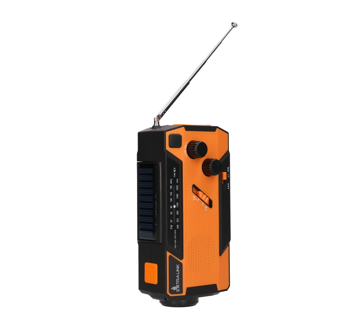 Extralink Radio Awaryjne Solarne Z Korbka Dynamo Powerbank 4000mah Z Latarka Sos Sr-4000