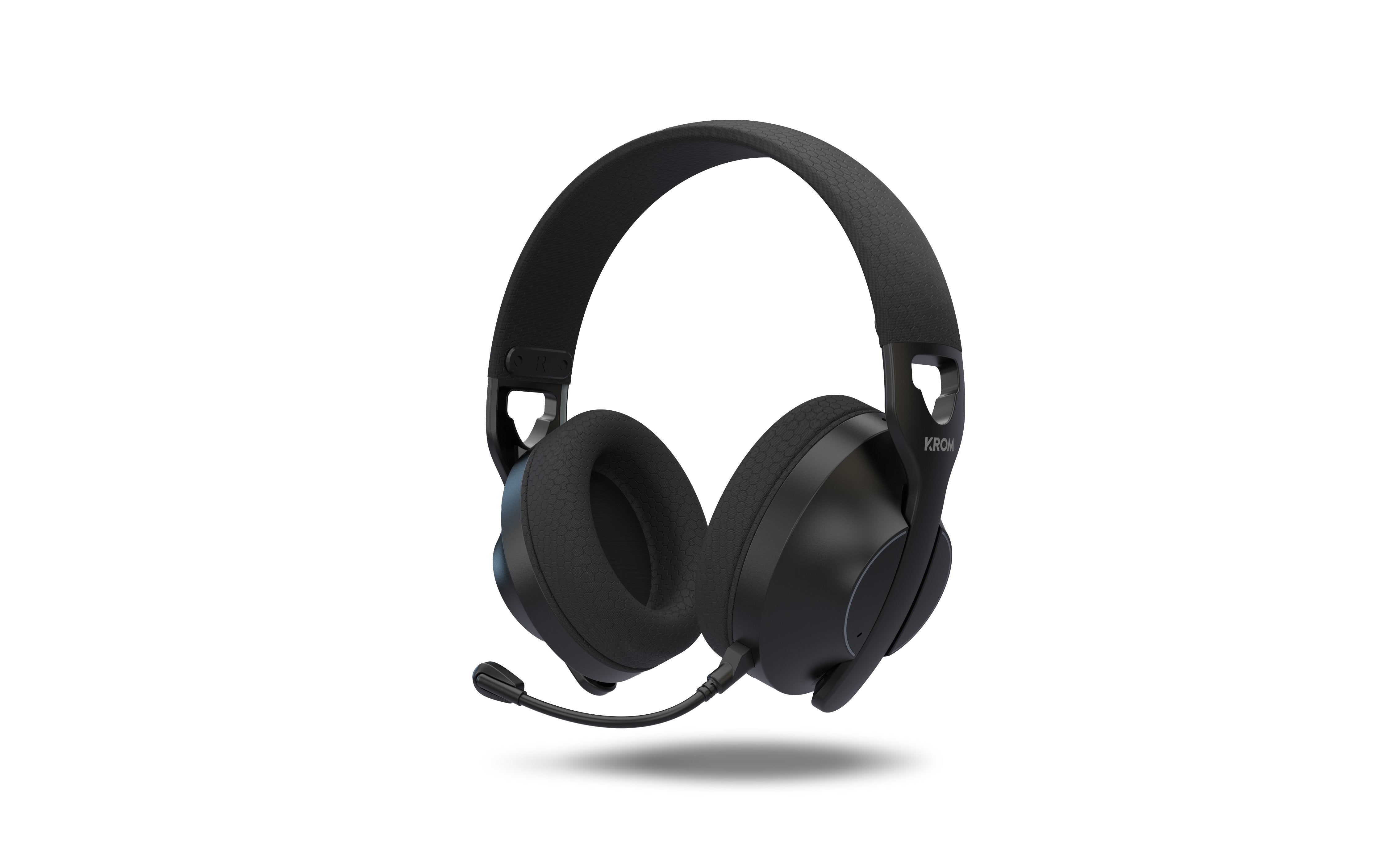 Auriculares Gaming Inalámbricos Con Micrófono Krom Phase Bluetooth Jack 3.5 Usb 2.0 Negros