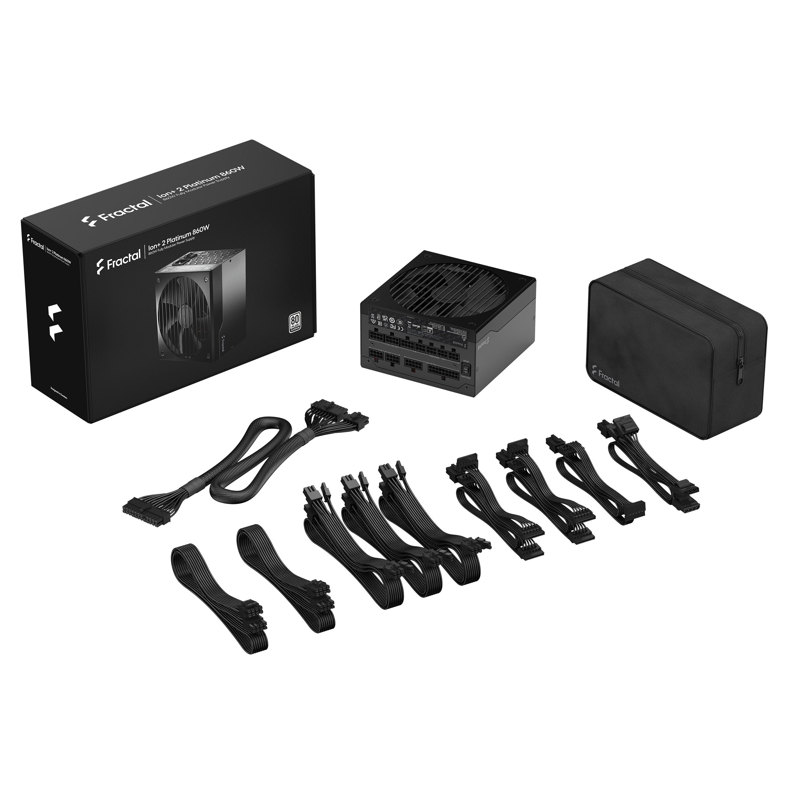 Fuente De Alimentacion Fractal Design Ion+ 2 Platinum 860w, Para Pc Fd-P-Ia2p-860-Eu