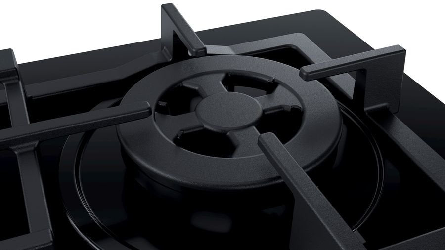 Placa De Gas Bosch Serie 4 Pnh6b6b90 Hobs Negro Integrado 60 Cm Encimera De Gas 4 Zona(S)