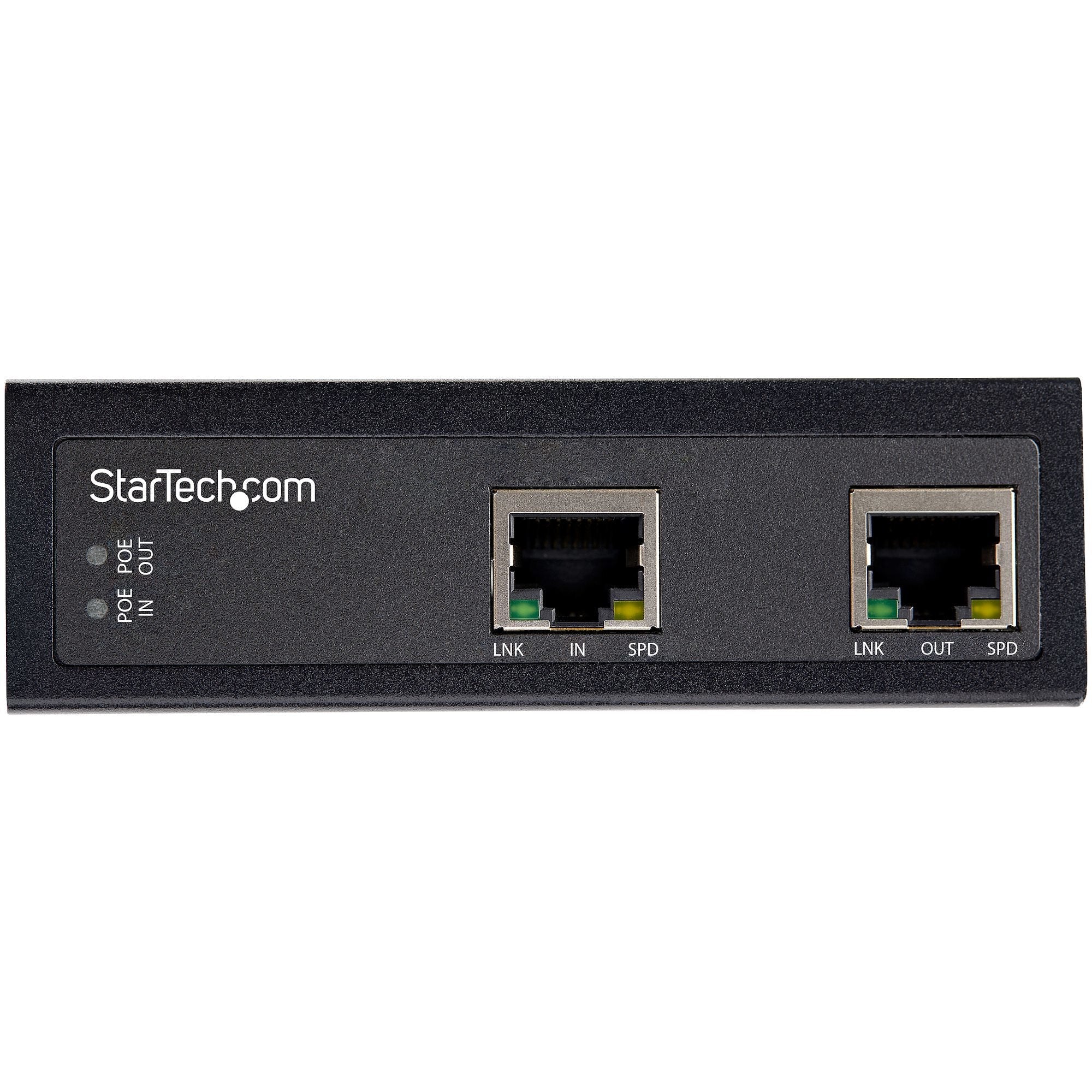 EAN 0065030889650 - StarTech.com POEEXT1G60W ampliador de red Repetidor de red Negro 100, 1000 Mbit/s imagen 4