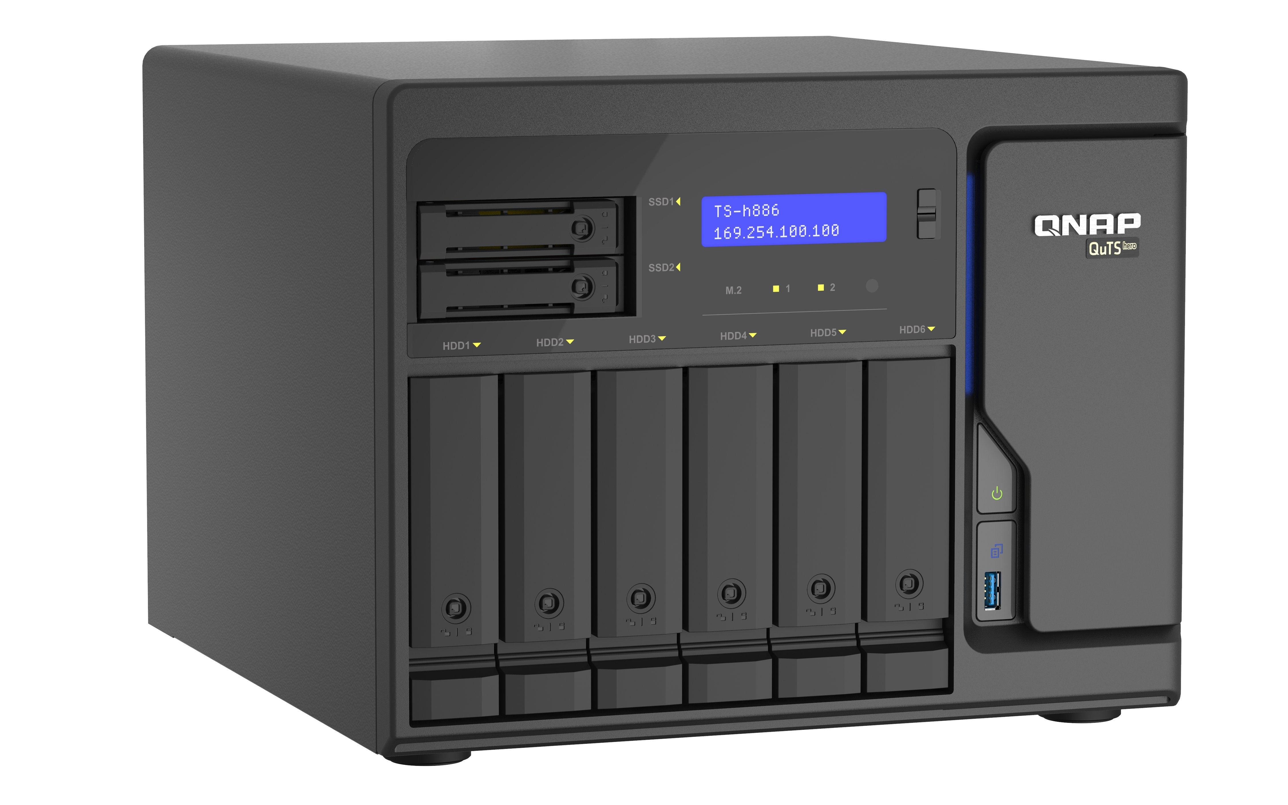 Qnap Ts-H886-D1602-8g Nas Torre Ethernet Negro D-1602