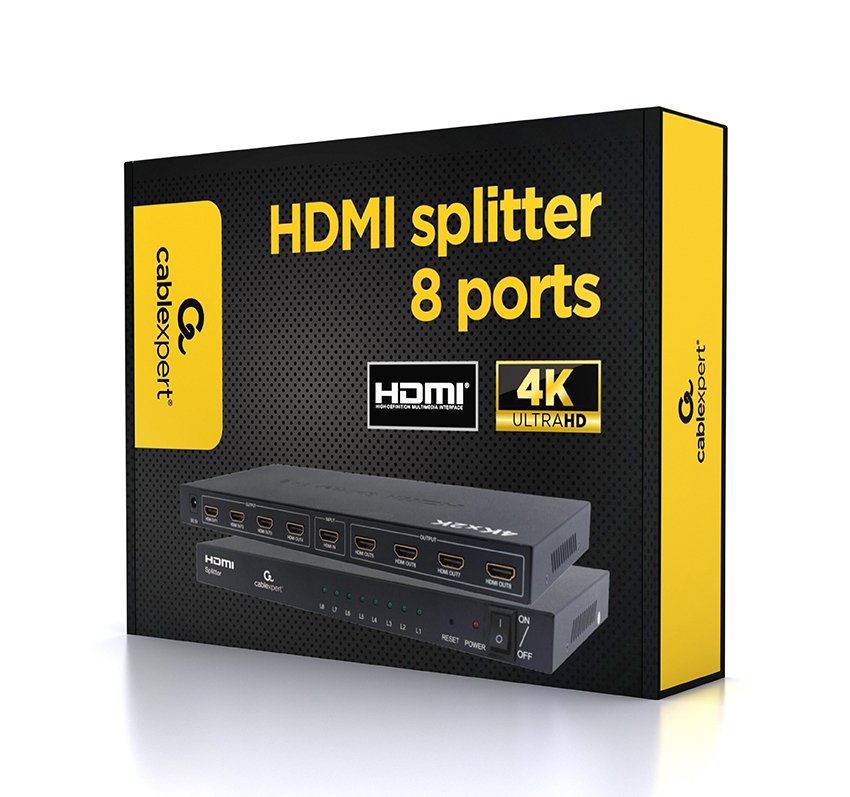 EAN 8716309092494 - Gembird DSP-8PH4-03 divisor de video HDMI 8x HDMI imagen 3