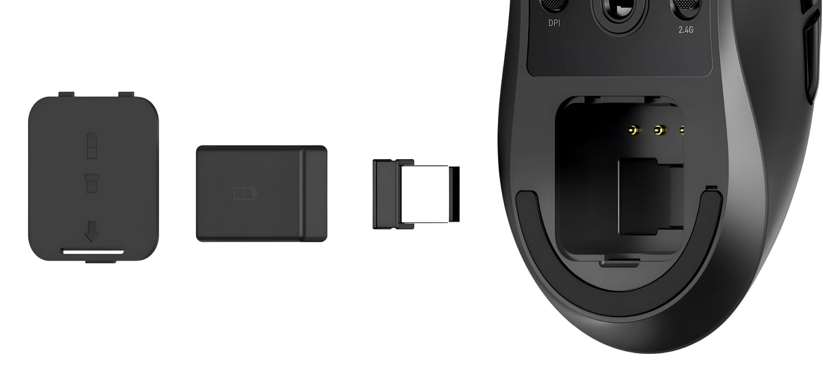 Urban Factory La Ratón Onlee Pro Plus Fonctionne Soit En Bluetooth Soit En 2.4ghz Elle Possède Une Batería Amovible De 400mah