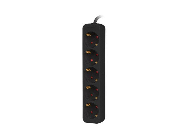 Regleta Lanberg 5 Tomas Schuko Negra 1.5m